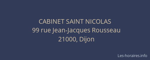 CABINET SAINT NICOLAS