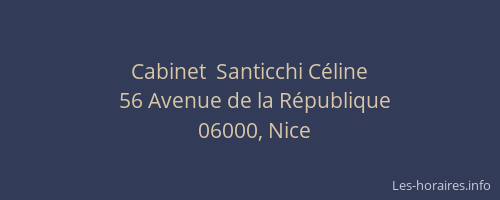 Cabinet  Santicchi Céline