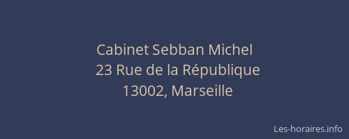 Cabinet Sebban Michel