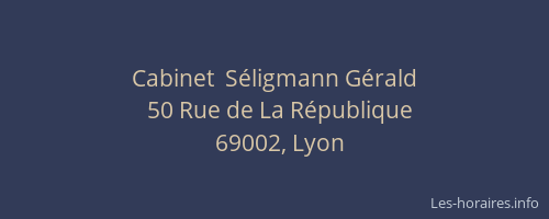 Cabinet  Séligmann Gérald