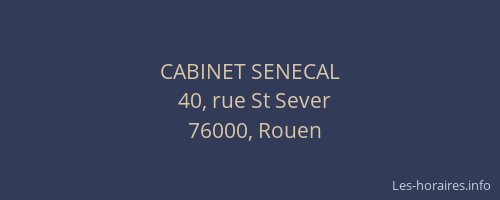 CABINET SENECAL