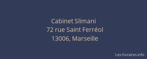 Cabinet Slimani