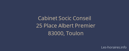 Cabinet Socic Conseil