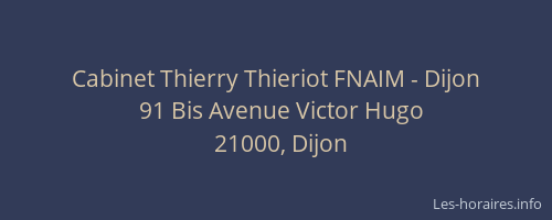 Cabinet Thierry Thieriot FNAIM - Dijon