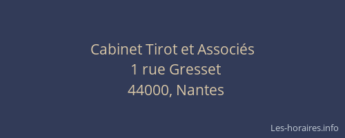 Cabinet Tirot et Associés