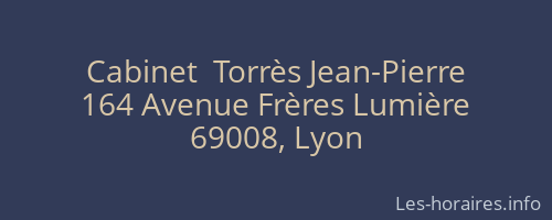 Cabinet  Torrès Jean-Pierre
