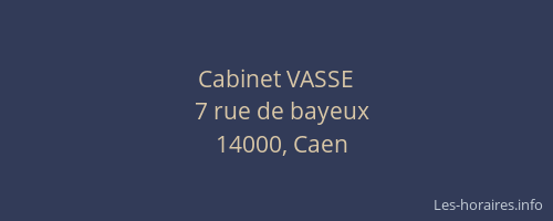 Cabinet VASSE