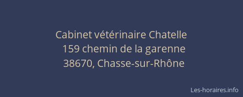 Cabinet vétérinaire Chatelle