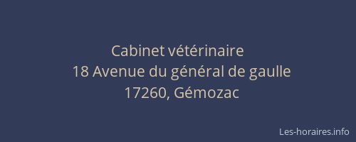Cabinet v&eacute;t&eacute;rinaire