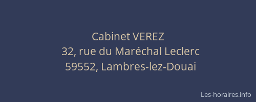 Cabinet VEREZ
