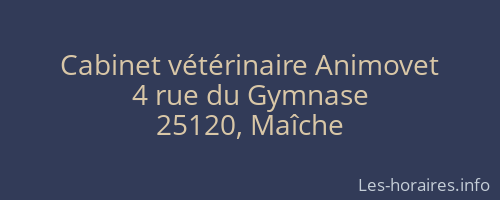 Cabinet vétérinaire Animovet