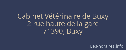 Cabinet Vétérinaire de Buxy