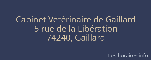 Cabinet Vétérinaire de Gaillard