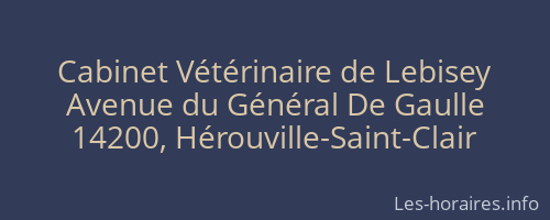 Cabinet Vétérinaire de Lebisey