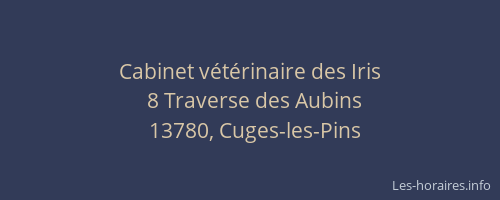 Cabinet vétérinaire des Iris