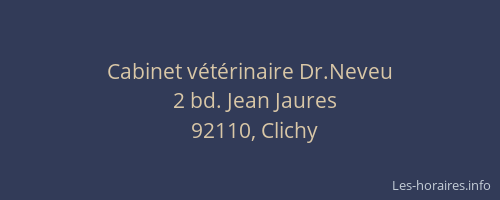 Cabinet vétérinaire Dr.Neveu