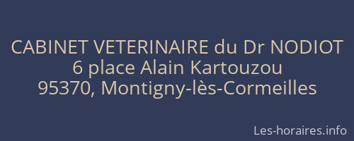 CABINET VETERINAIRE du Dr NODIOT