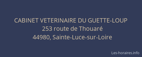 CABINET VETERINAIRE DU GUETTE-LOUP