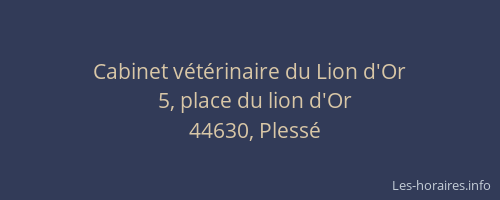 Cabinet vétérinaire du Lion d'Or