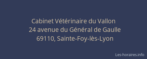 Cabinet Vétérinaire du Vallon