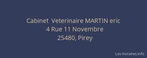 Cabinet  Veterinaire MARTIN eric