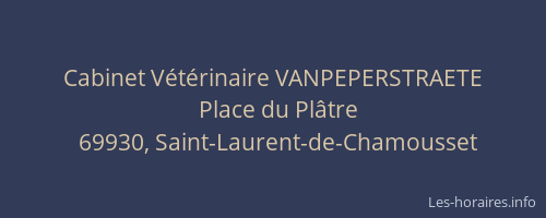 Cabinet Vétérinaire VANPEPERSTRAETE