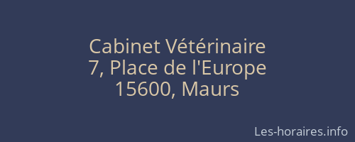 Cabinet Vétérinaire