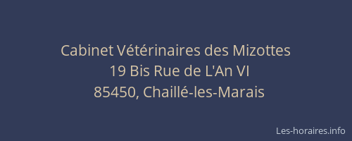 Cabinet Vétérinaires des Mizottes