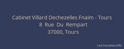 Cabinet Villard Dechezelles Fnaim - Tours