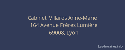 Cabinet  Villaros Anne-Marie