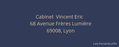 Cabinet  Vincent Eric