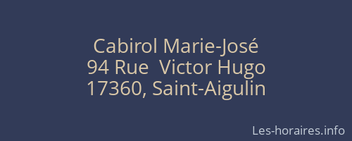 Cabirol Marie-José