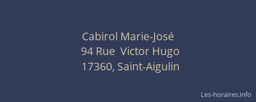 Cabirol Marie-José