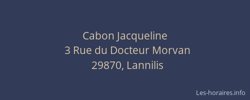 Cabon Jacqueline