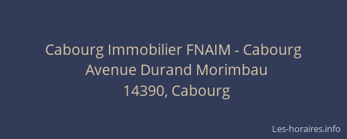 Cabourg Immobilier FNAIM - Cabourg