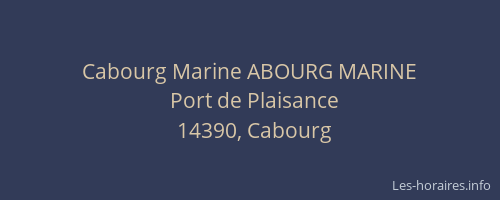 Cabourg Marine ABOURG MARINE