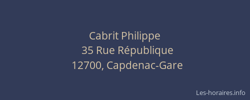 Cabrit Philippe