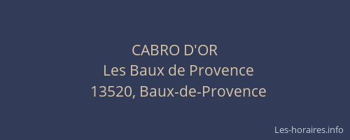 CABRO D'OR