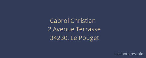 Cabrol Christian