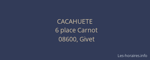 CACAHUETE