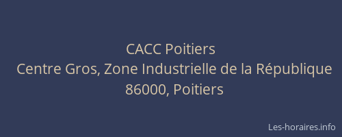CACC Poitiers