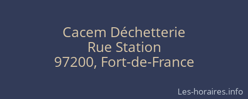 Cacem Déchetterie
