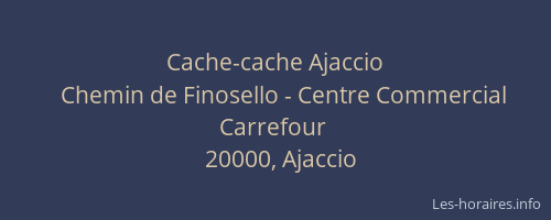Cache-cache Ajaccio