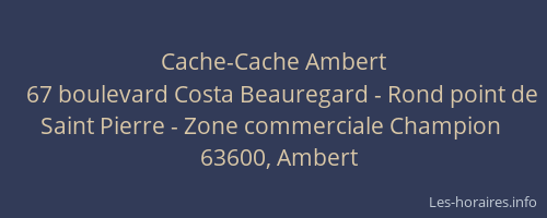 Cache-Cache Ambert