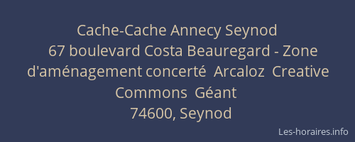 Cache-Cache Annecy Seynod