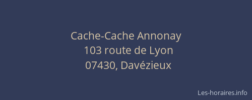 Cache-Cache Annonay