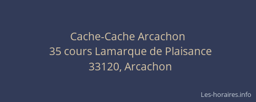 Cache-Cache Arcachon