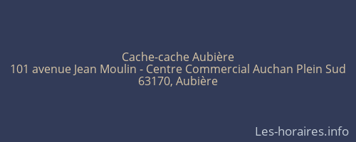 Cache-cache Aubière
