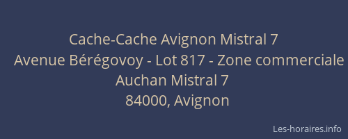 Cache-Cache Avignon Mistral 7