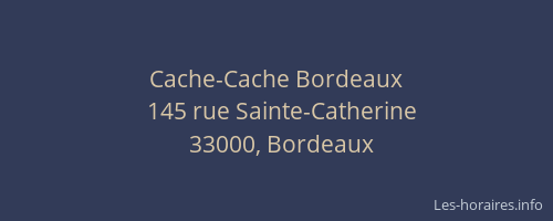 Cache-Cache Bordeaux